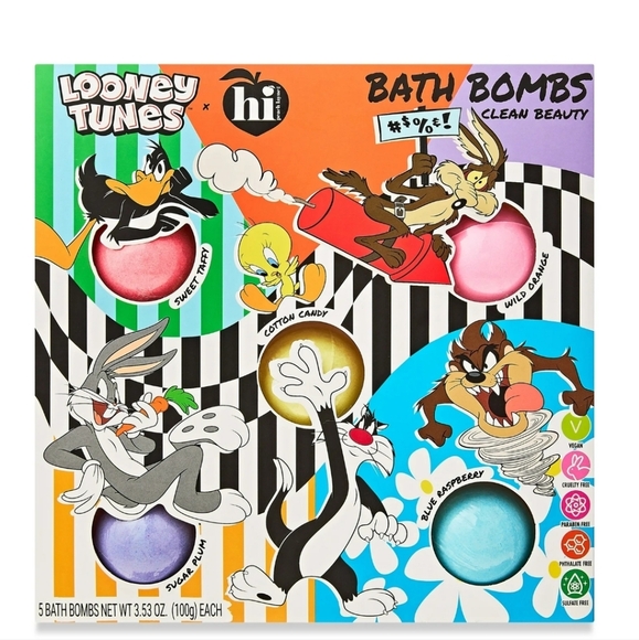 Looney Tunes 5 Bath Bombs 3.5oz each Brand New - Picture 2 of 3